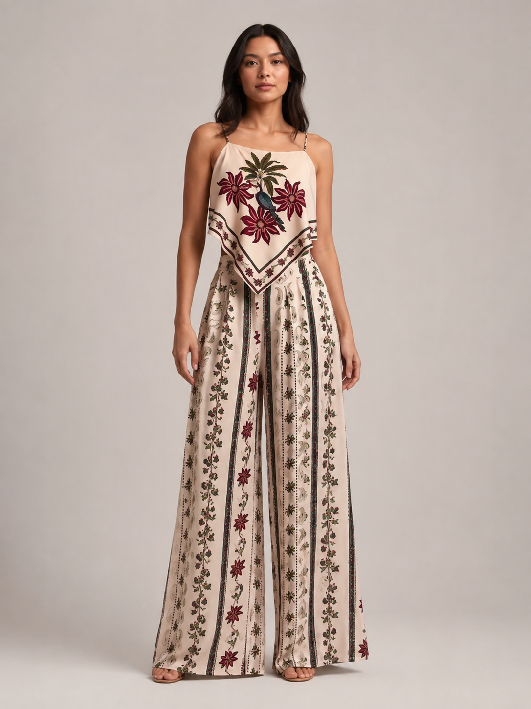 Conjunto Pantalona Floral Encanto Boho